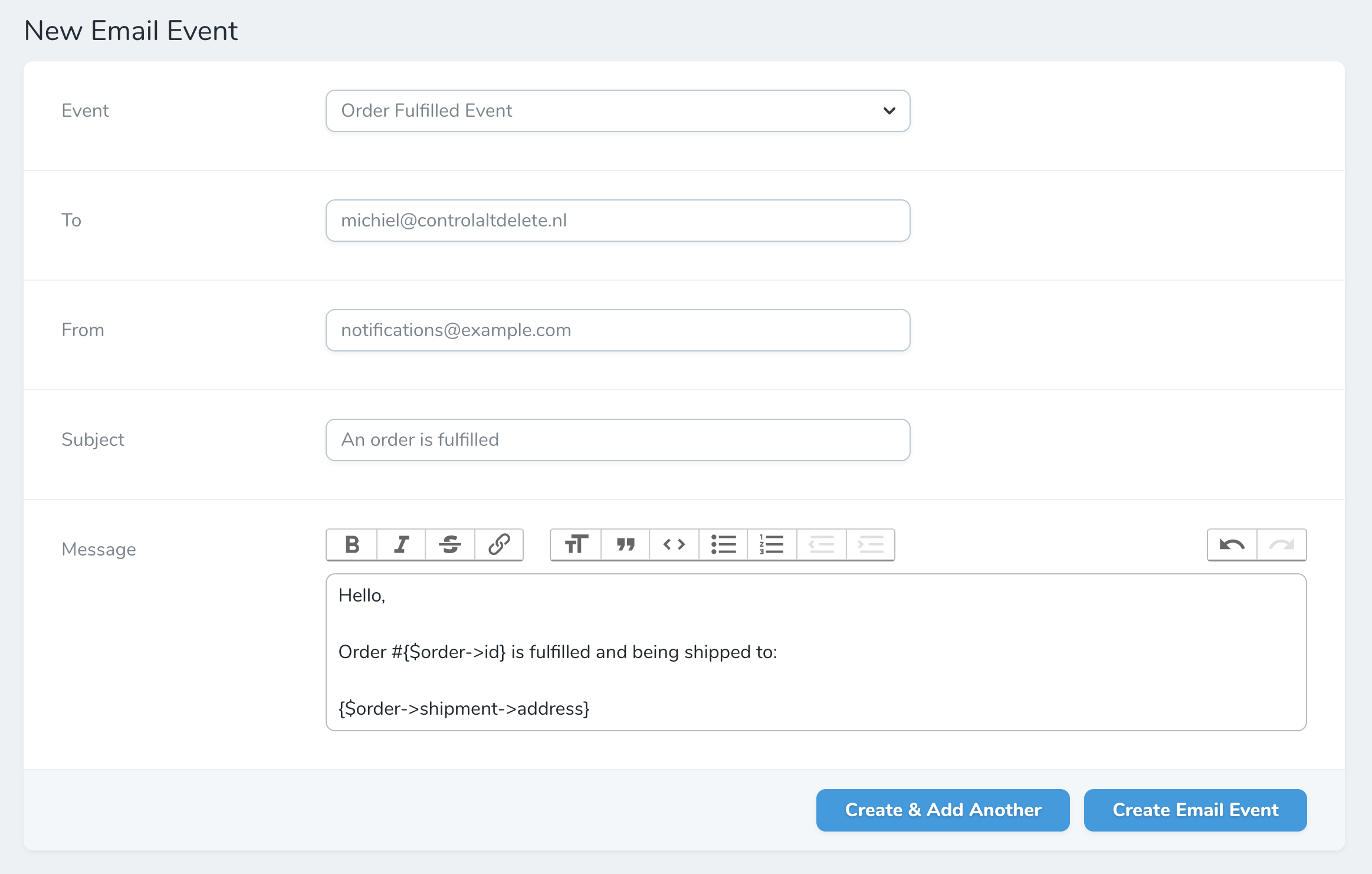 Create example